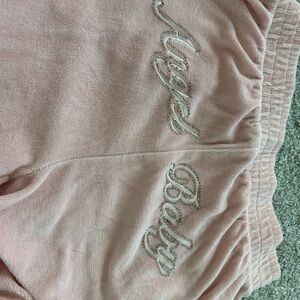 Embellished Pink Velour Lounge Sweats